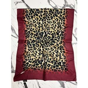 İPEKSELİ LEOPAR DESENLİ ORGANİK PAMUK ŞAL - 7