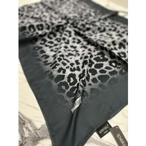 İPEKSELİ LEOPAR DESENLİ ORGANİK PAMUK ŞAL - 12