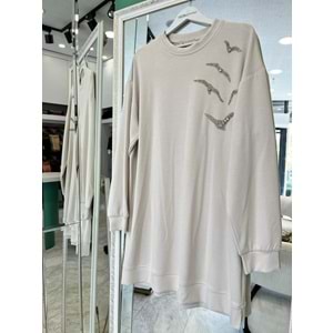 VATKATEX TAŞLI TUNİK - TAŞ - 44