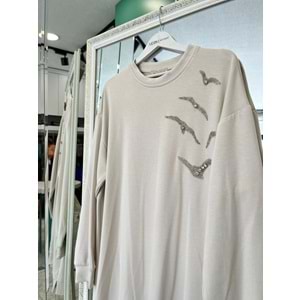 VATKATEX TAŞLI TUNİK - TAŞ - 46