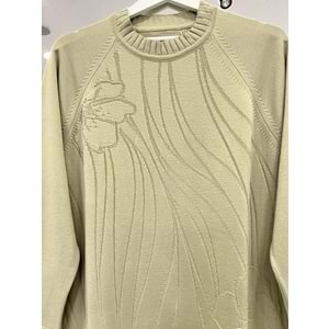 ADN KABARTMALI MERSERİZE TUNİK - MİNT YEŞİLİ - 2