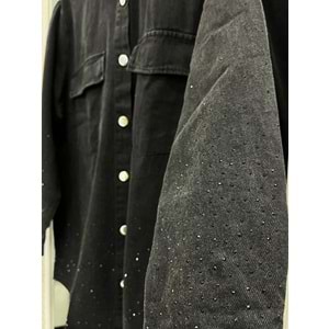 ADN BONCUKLU KOT GÖMLEK - SİYAH - 2