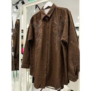 ADN DOKUMA GÖMLEK - ACI KAHVE - 2