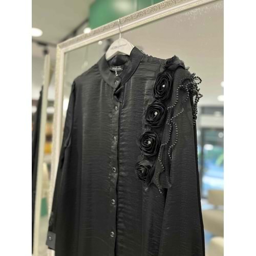 SELİNADA SATEN TUNİK GÜL DETAYLI 3150