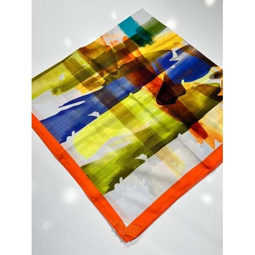 İPEKSELİ PAMUKLU EŞARP SPOR DESEN - 12