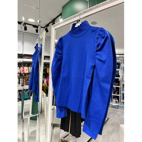 JOY IN JOY PRENSES KOL TRİKO BODY - SAKS MAVİSİ - STANDART