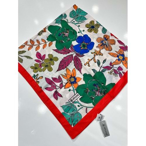 SİYANE PAMUKLU EŞARP DESEN 10