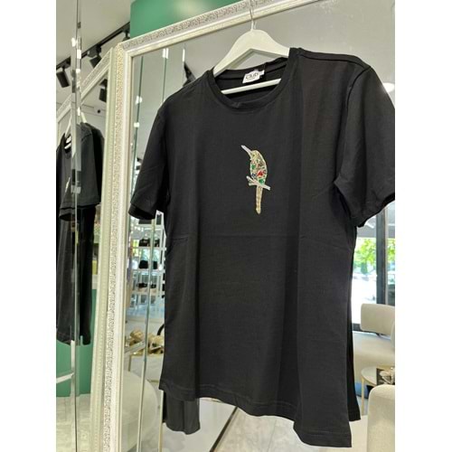 MRM KUŞLU TİŞÖRT - SİYAH - M