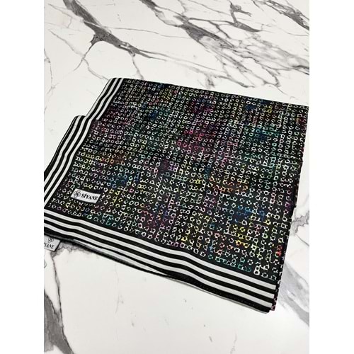 SİYANE DESENLİ ŞAL DESEN 5 - 1