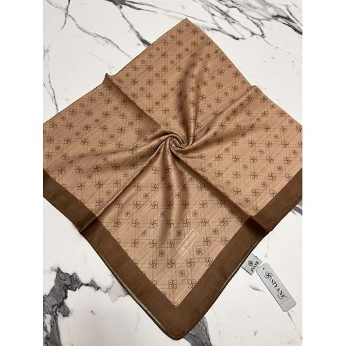 SİYANE MONOGRAM PAMUK EŞARP - 14