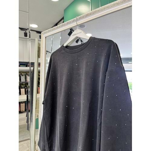 ADN MİNİK TAŞLI SWEAT ÖRME CUPRA