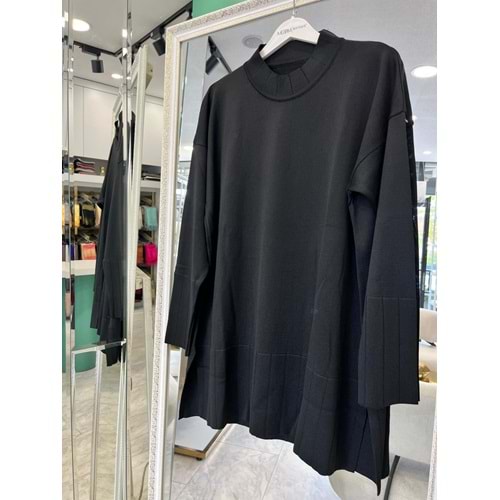 ADN MERSERİZE TUNİK - SİYAH - 2