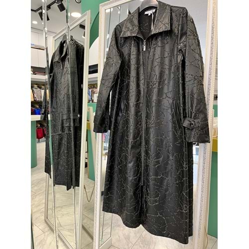 HALE PİVOİNE DERİ KAP - SİYAH - 1