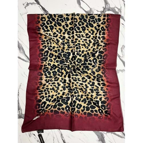 İPEKSELİ LEOPAR DESENLİ ORGANİK PAMUK ŞAL - 7