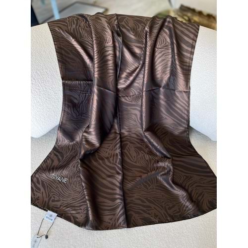 SİYANE ZEBRA DESEN JAKARLI ŞAL - 4 - STANDART