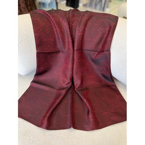 İPEKSELİ KENDİNDEN DESENLİ JAKARLI ŞAL - 1