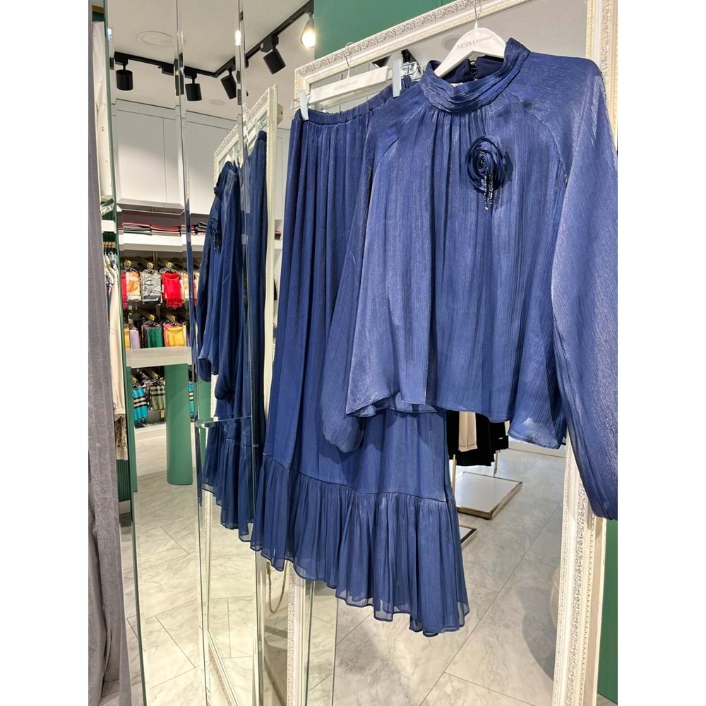 MARCHA JAKARLI ETEKLİ TAKIM - LACİVERT - 38