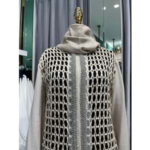 SELİNADA FİLE CEKET - BEJ - 40