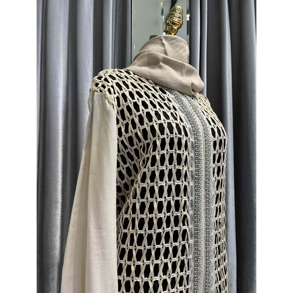 SELİNADA FİLE CEKET - BEJ - 40