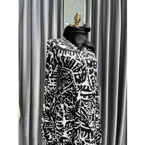 ZÜHRE MUSE ELBİSE - SİYAH-BEYAZ - 38