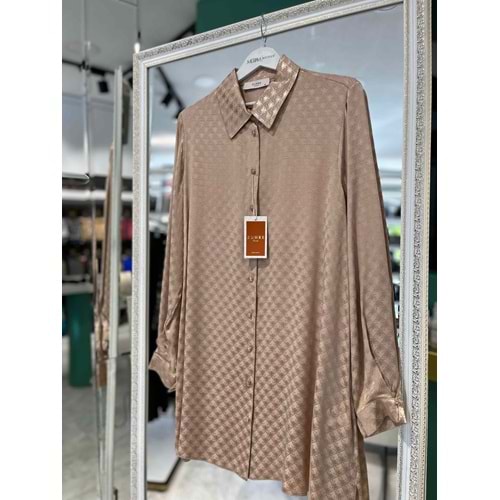 ZÜHRE GLAZE TUNİK - BEJ - 40