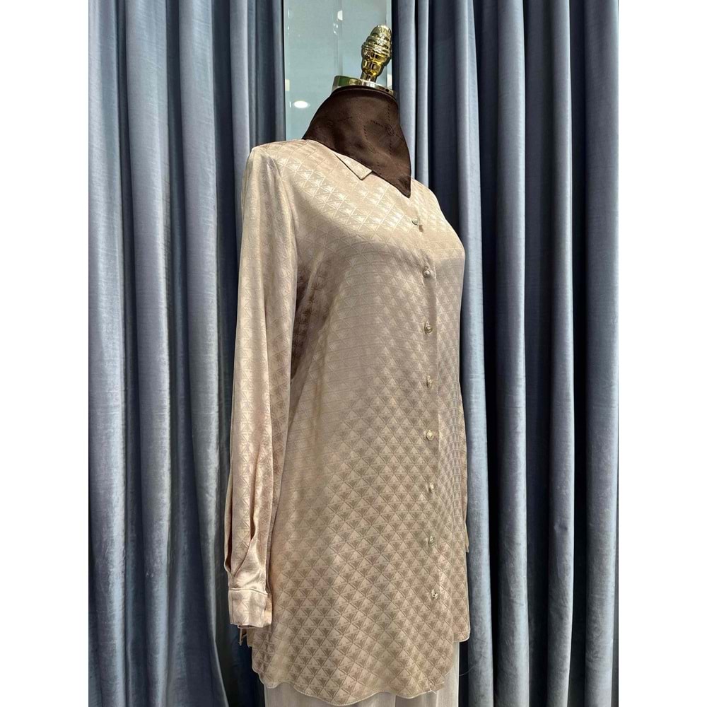 ZÜHRE GLAZE TUNİK - BEJ - 44