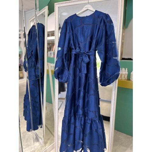 QASTEL BELLA JAKAR ELBİSE - LACİVERT - 42