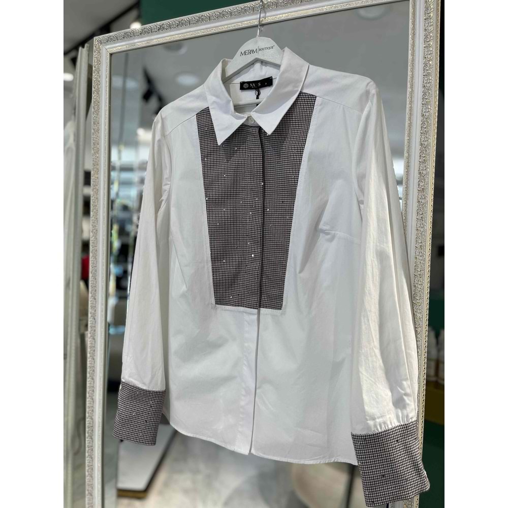 NARS GÖMLEK PAYETLİ KAZAYAĞI - BEYAZ - 3
