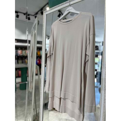 MISSEMRAMISS MERSERİZE TUNİK - BEJ - 3