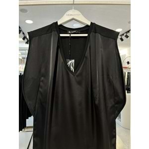 NARS BLUZ V YAKA - SİYAH - 1