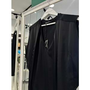 NARS BLUZ V YAKA - SİYAH - 1