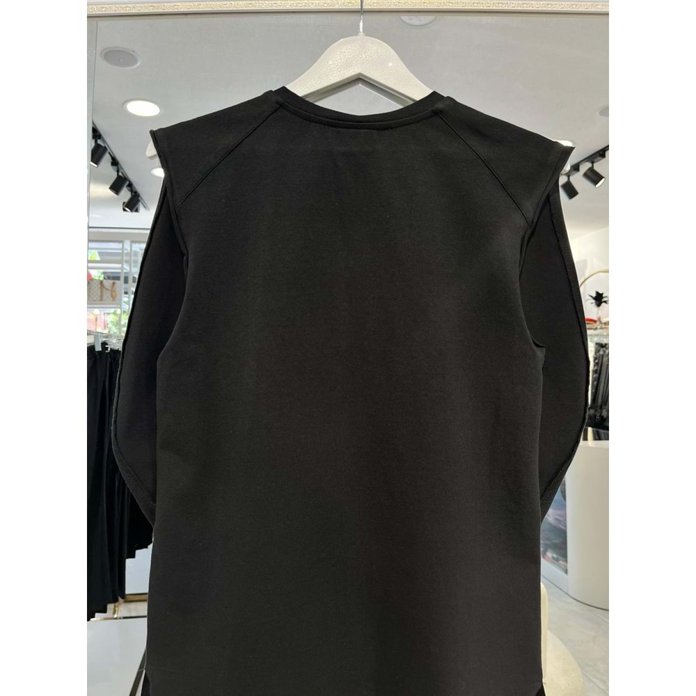 NARS BLUZ V YAKA - SİYAH - 1