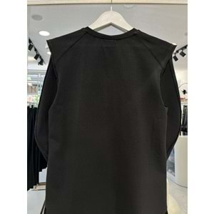 NARS BLUZ V YAKA - SİYAH - 1