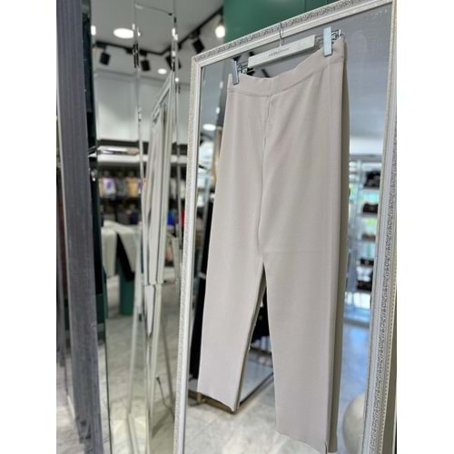 MISSEMRAMISS ÇELİK ÖRGÜ TRİKO PANTOLON - BEJ - 2