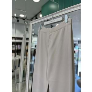 MISSEMRAMISS ÇELİK ÖRGÜ TRİKO PANTOLON - BEJ - 2