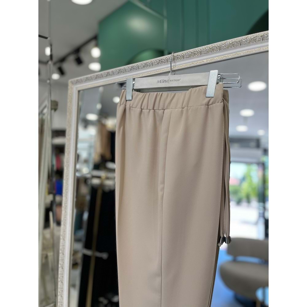 HÜMA KUMAŞ PANTOLON - BEJ - 40