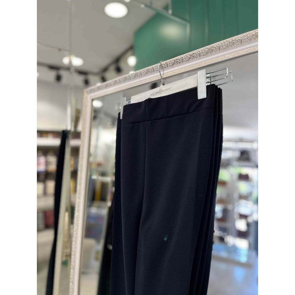 SENNUR İSPANYOL PAÇA PANTOLON - LACİVERT - 48