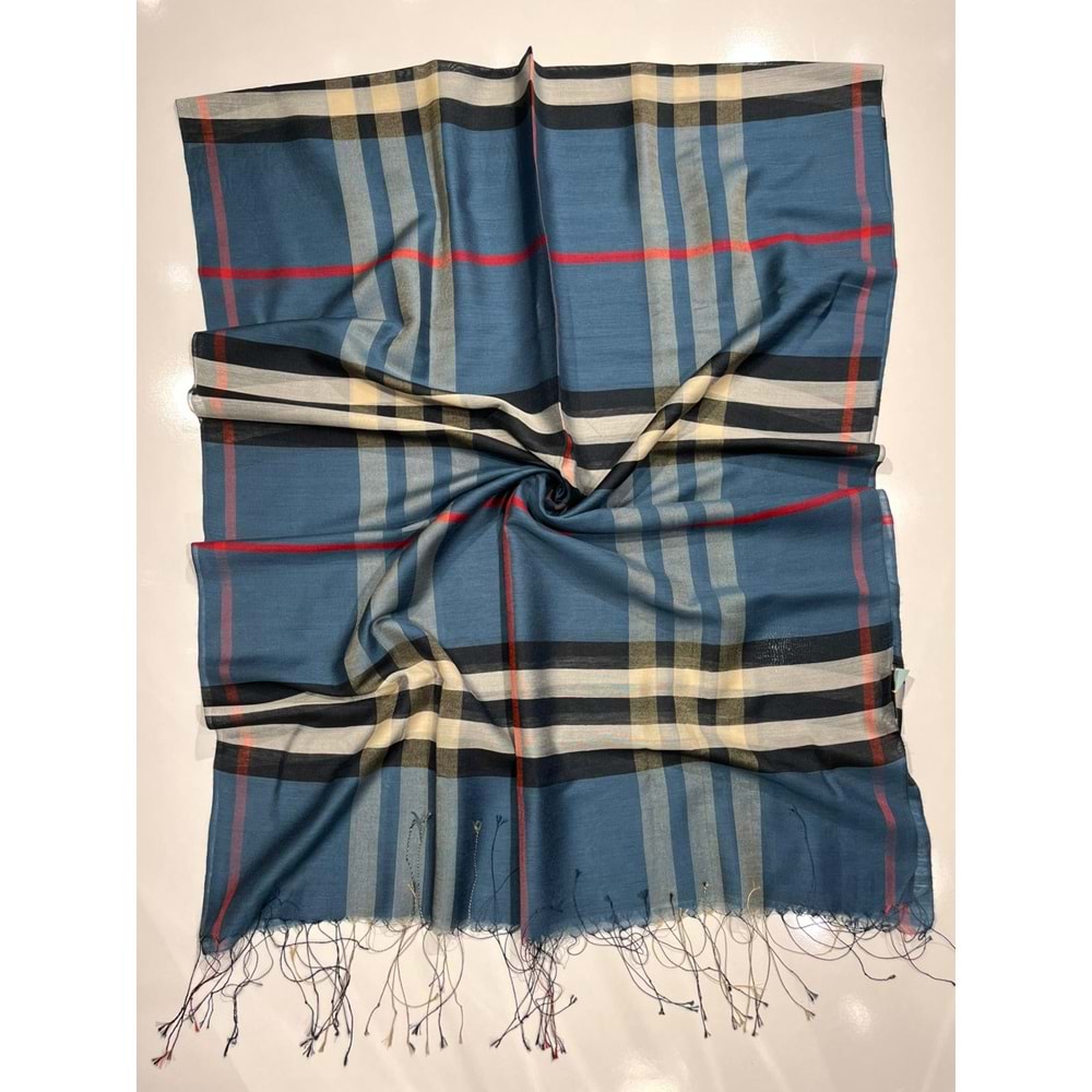 BURBERY EKOSE ŞAL UZUN SAÇAK - 8