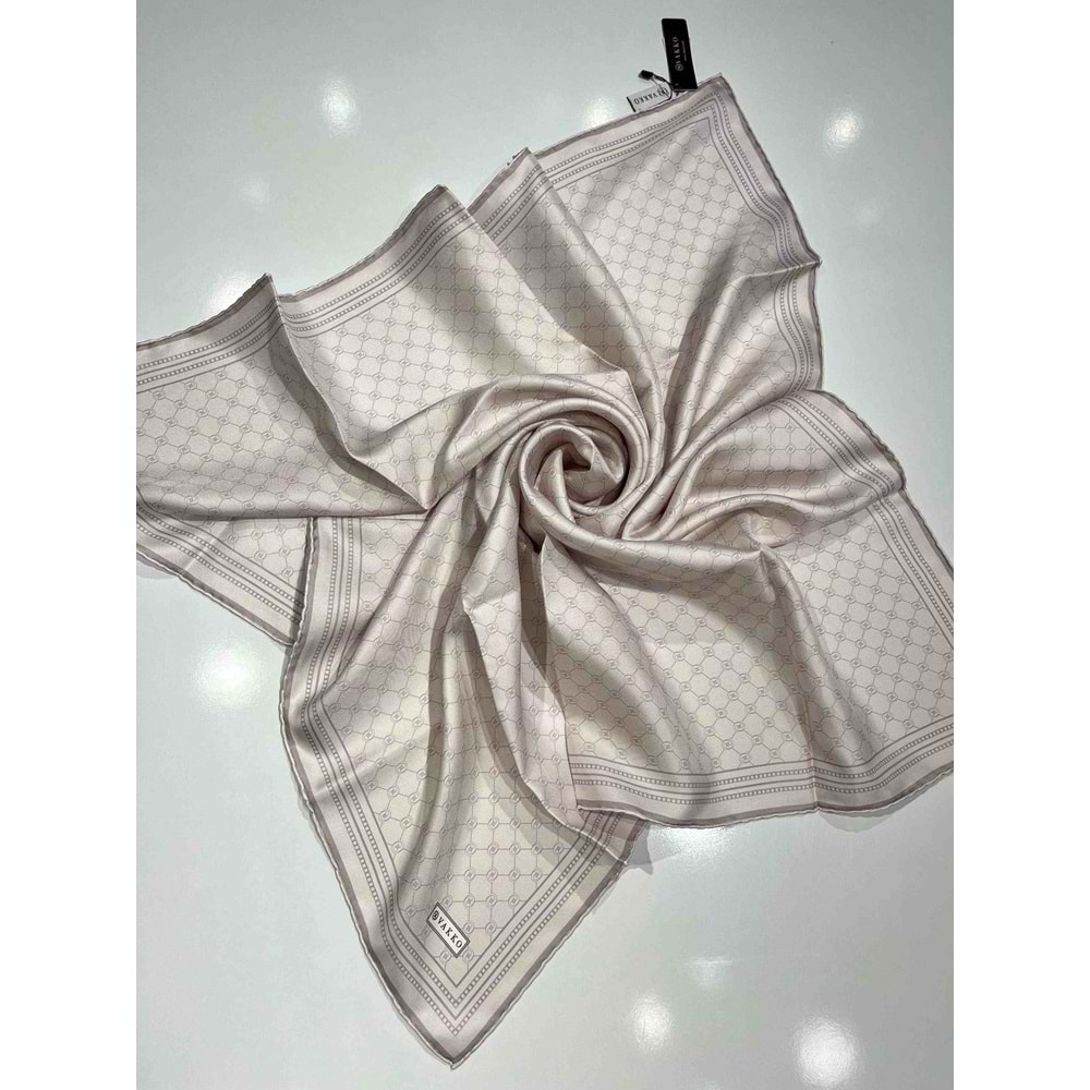 VKKO MONOGRAM İPEK EŞARP