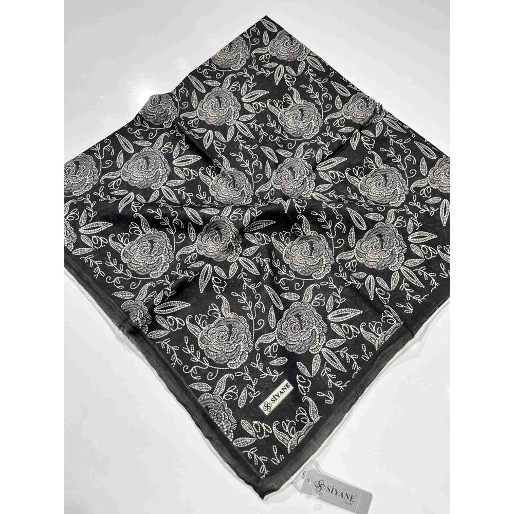 SİYANE NATUREL DESENLİ EŞARP - 16