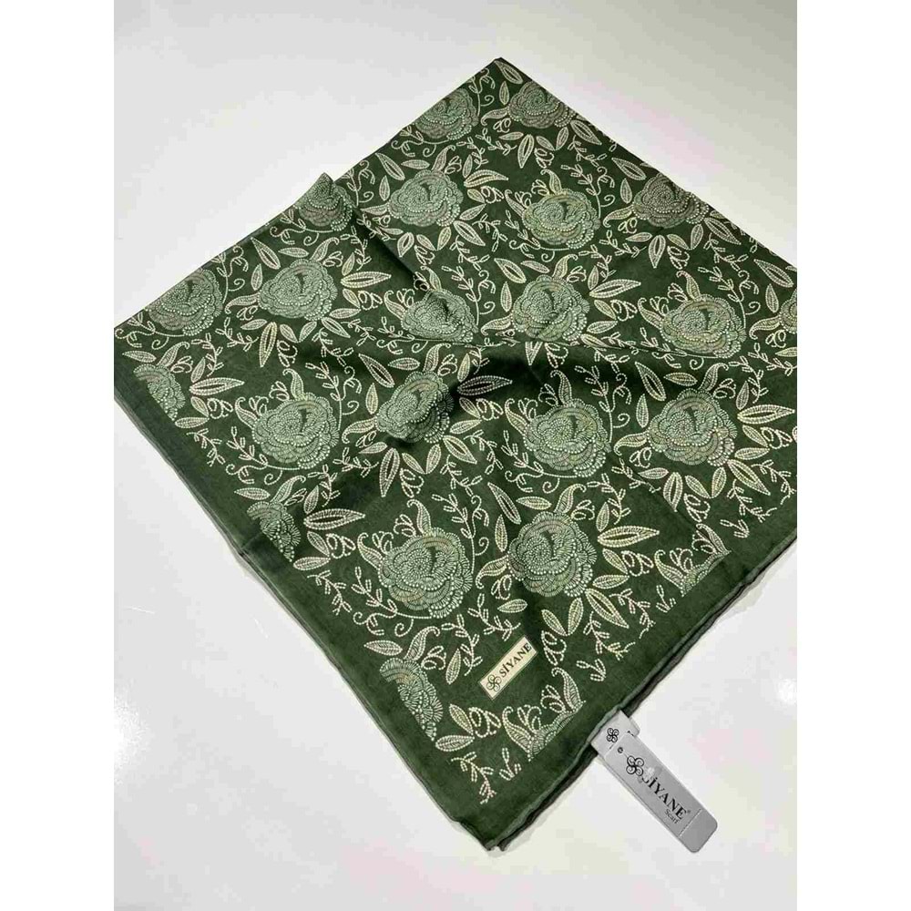 SİYANE NATUREL DESENLİ EŞARP - 18