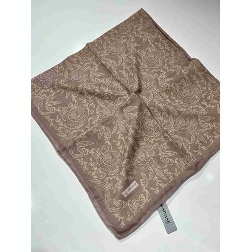 SİYANE NATUREL DESENLİ EŞARP - 23