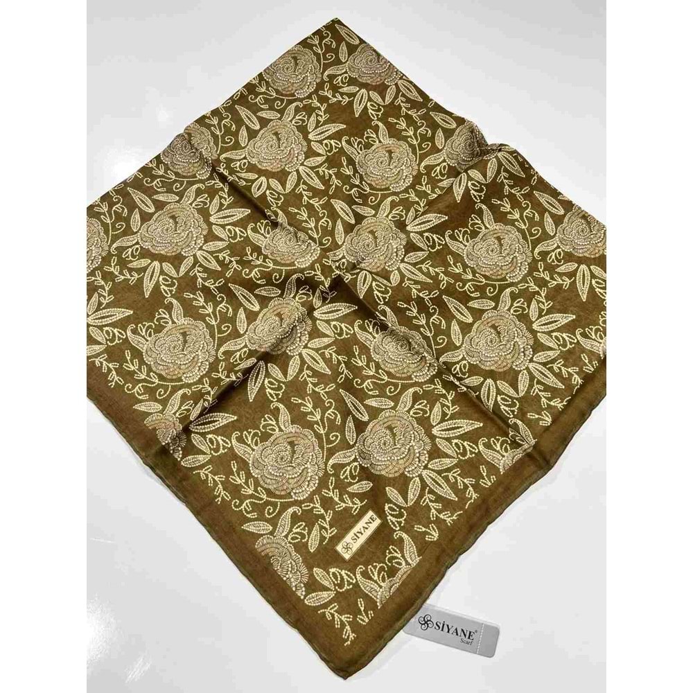 SİYANE NATUREL DESENLİ EŞARP - 26