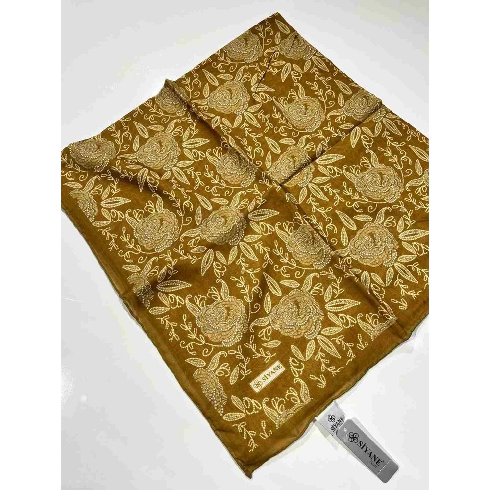 SİYANE NATUREL DESENLİ EŞARP - 27