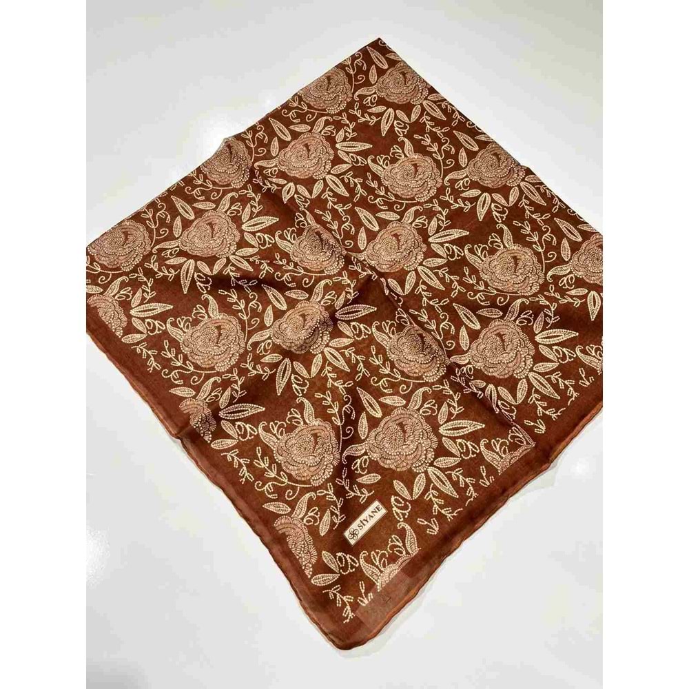 SİYANE NATUREL DESENLİ EŞARP - 31