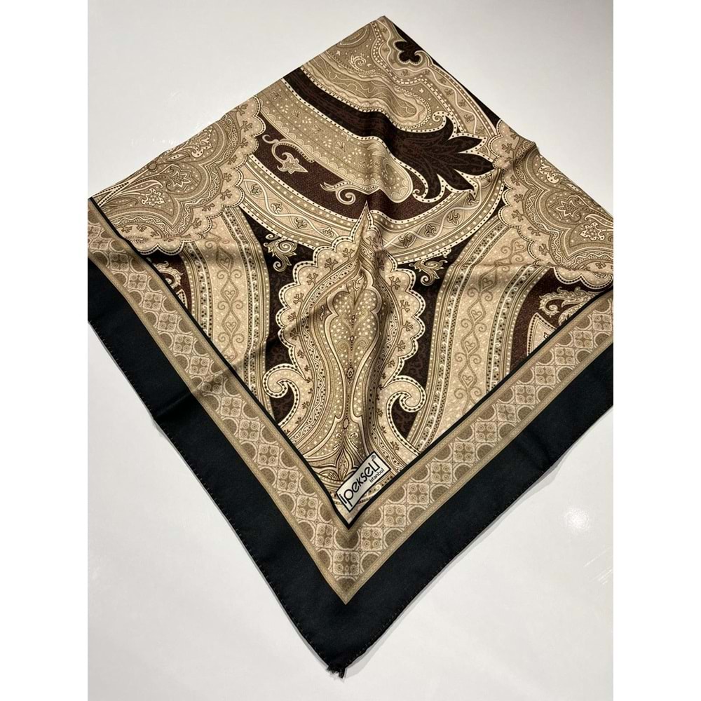 İPEKSELİ PAMUKLU EŞARP DESENLİ - 2