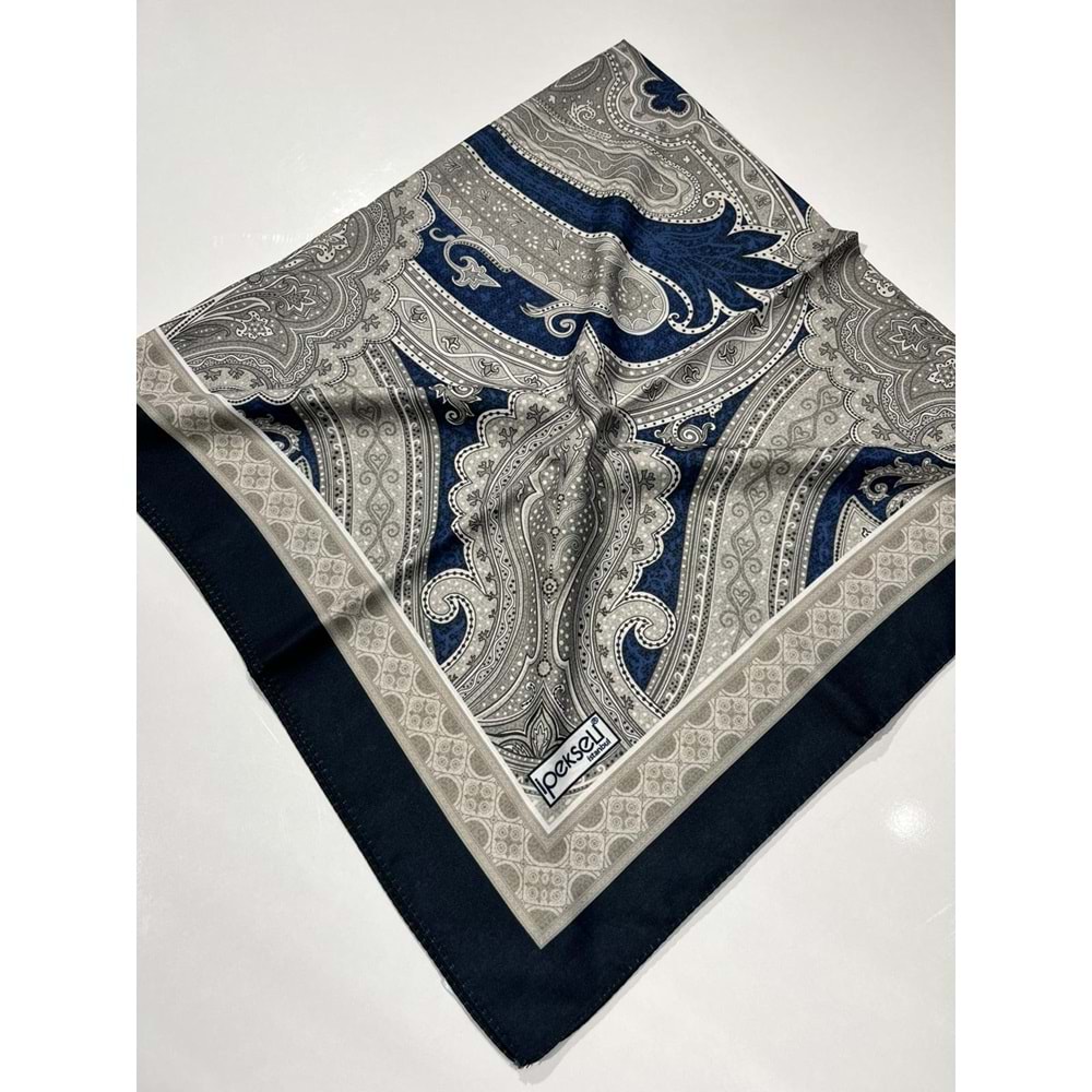 İPEKSELİ PAMUKLU EŞARP DESENLİ - 3