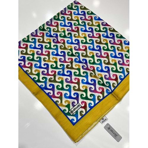 SİYANE PAMUKLU EŞARP DESEN 8 - 1