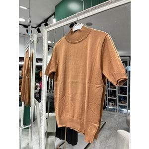 BEYS DESIGN KISA KOLLU TRİKO İÇLİK - VİZON