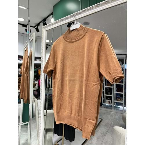 BEYS DESIGN KISA KOLLU TRİKO İÇLİK - VİZON